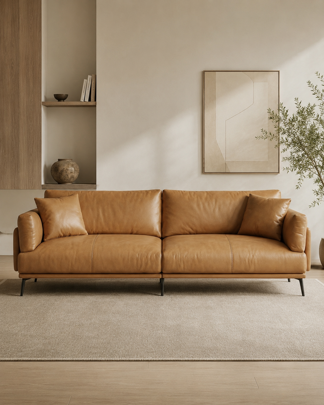 Aurelio Leather Sofa