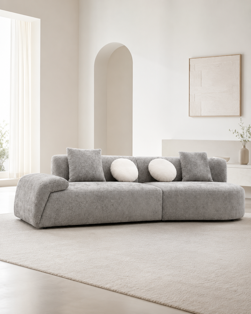 Asterin Fabric Sectional Sofa