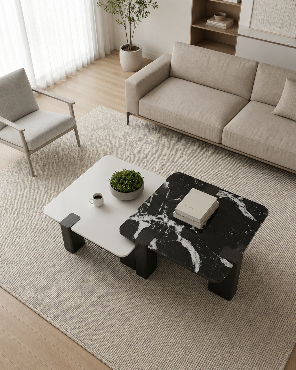 Orin Stone Coffee Table Set