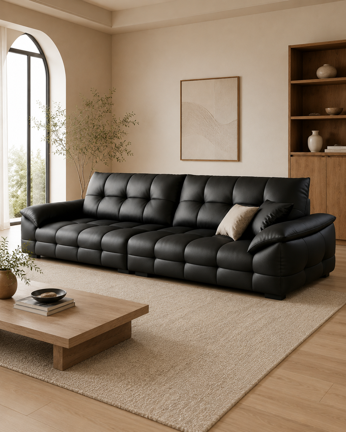 Alaric Leather Sofa