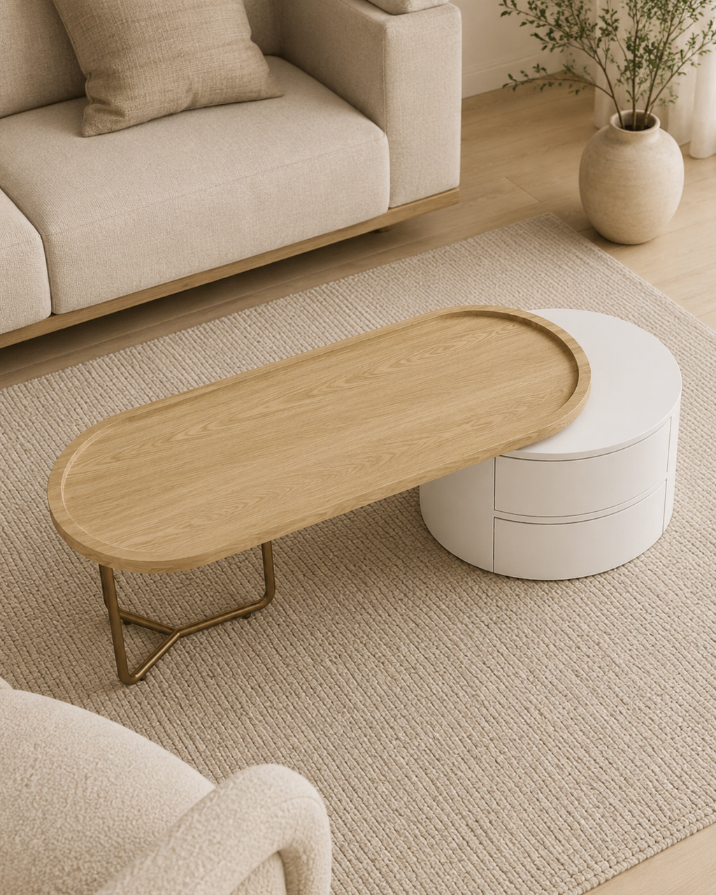Amara Wooden Storage Coffee Table