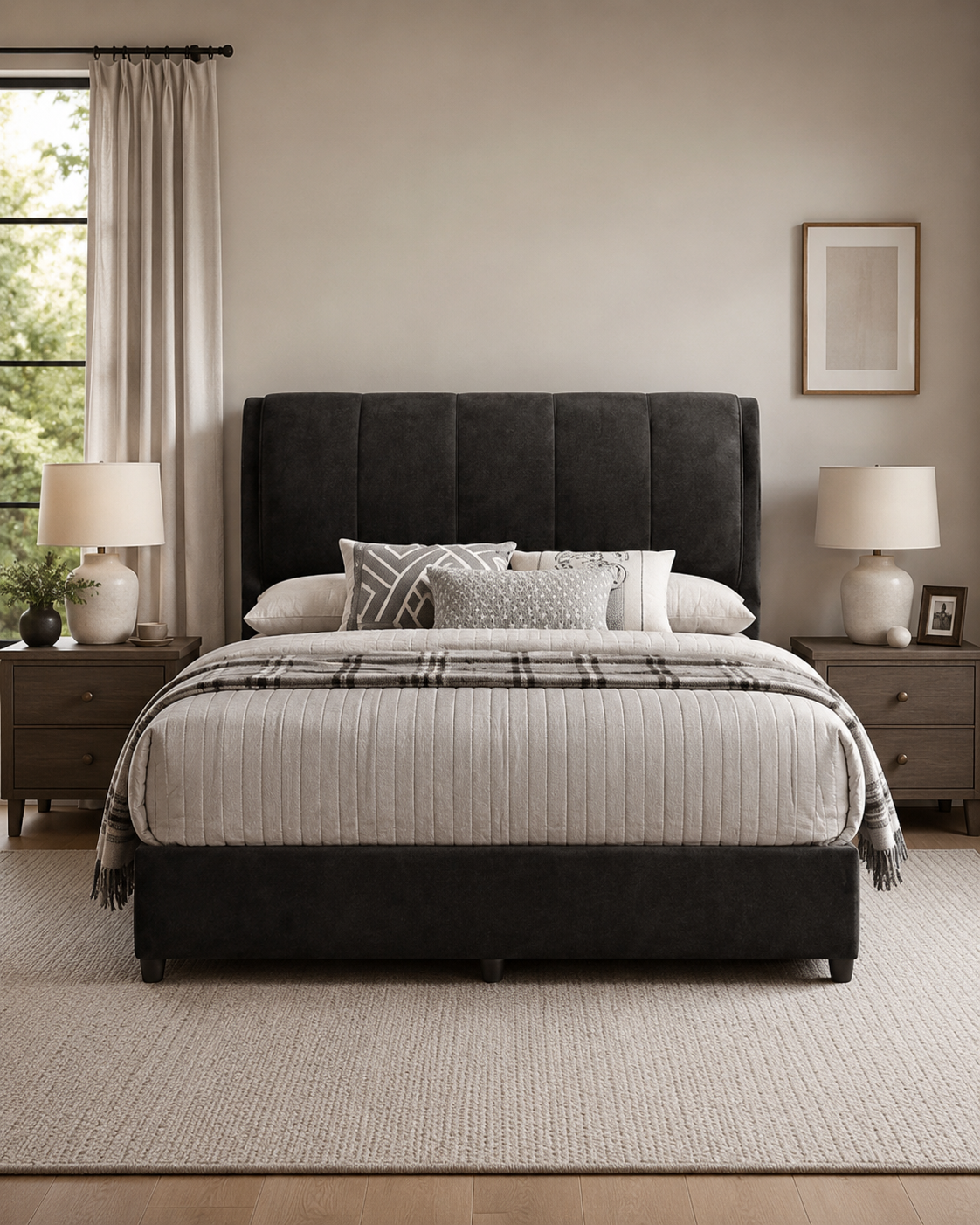 Baby SV Velvet Fabric Bed Frame