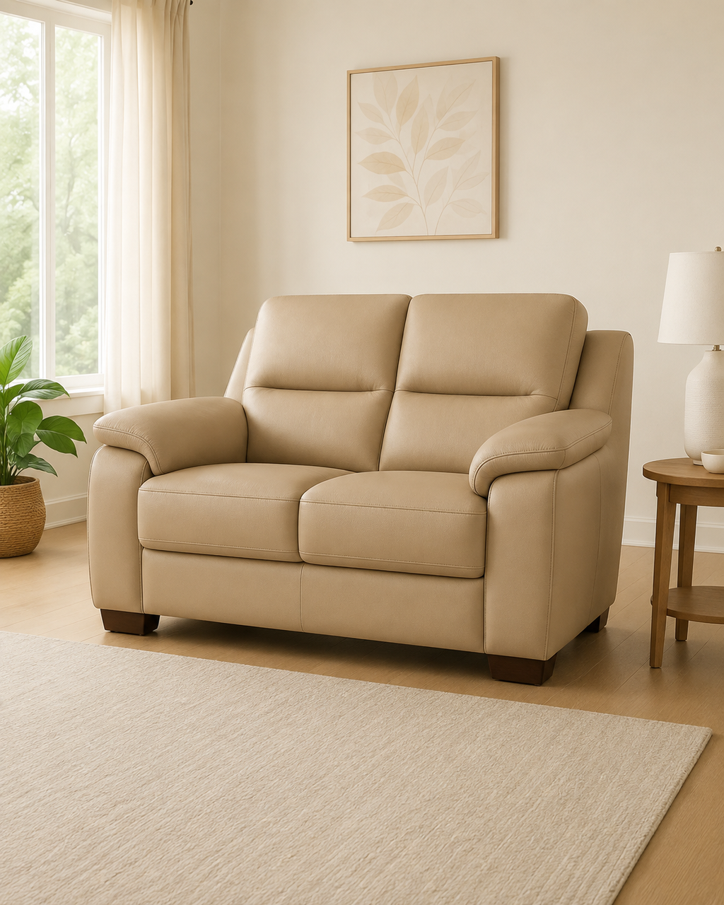 Somerby Faux Leather Sofa