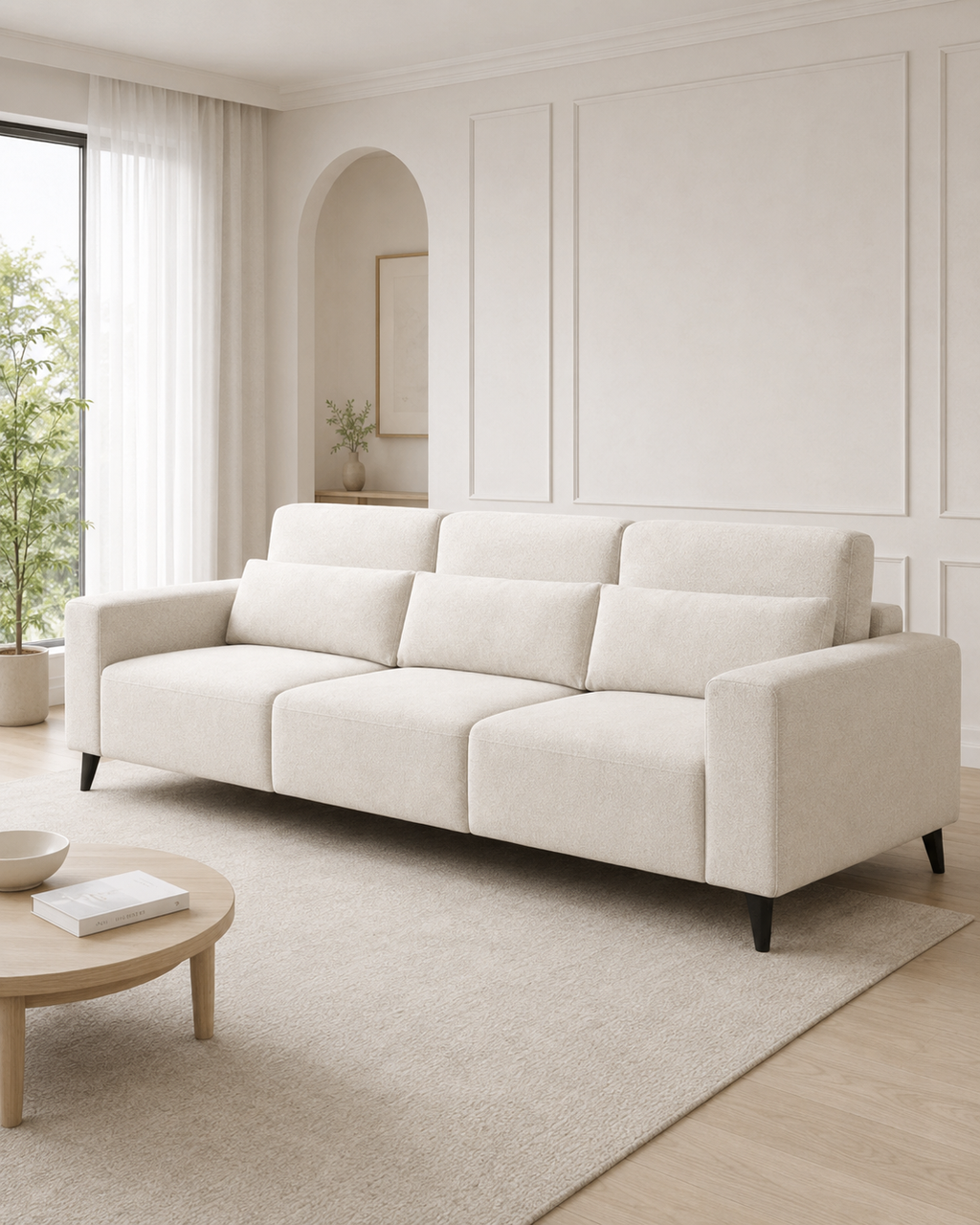 Lennox Fabric Adjustable Backrest Sofa