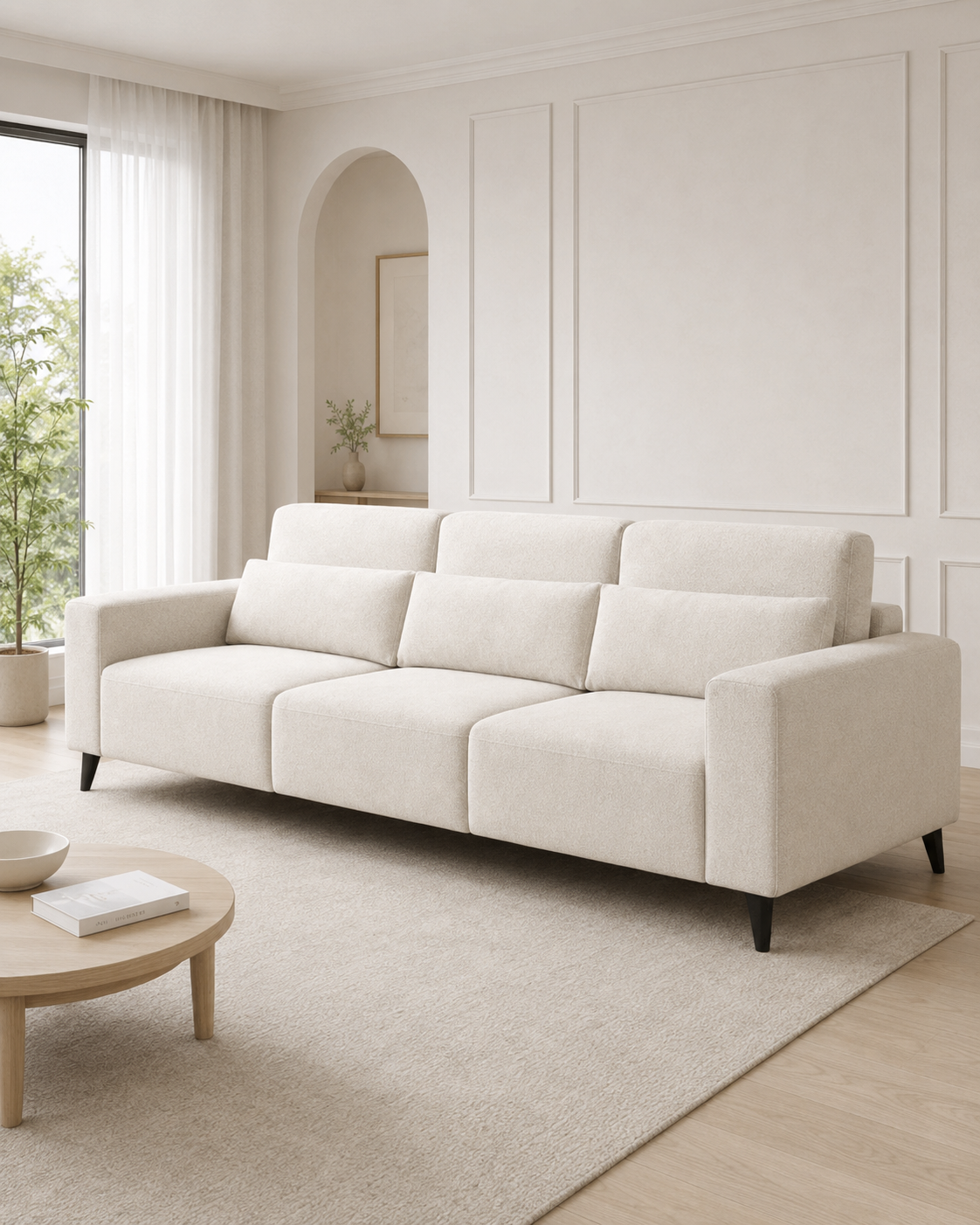 Lennox Fabric Adjustable Backrest Sofa