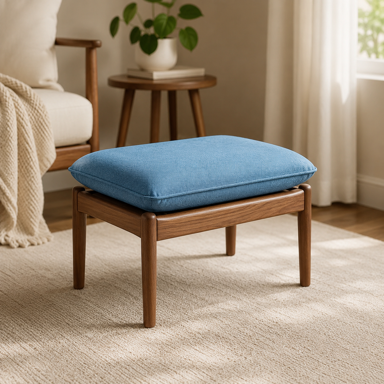Luca Fabric Ottoman