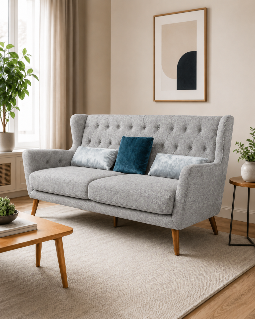 Aldwyn Fabric Highback Sofa