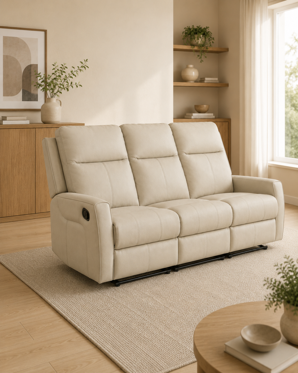 Mayfair Genuine Leather Recliner Sofa