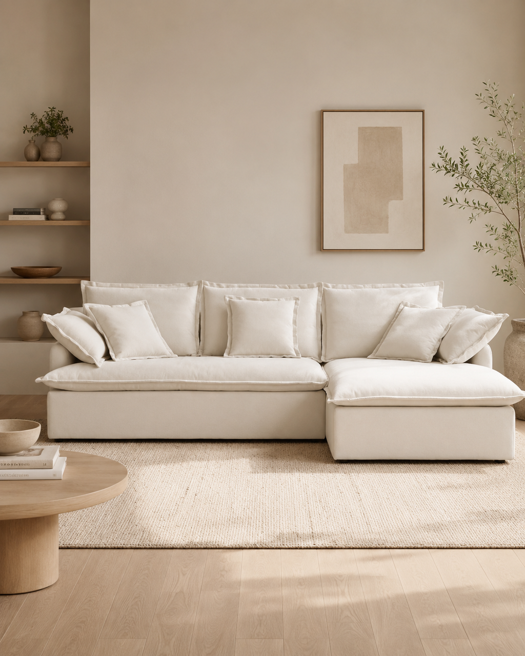 Elvara Fabric Sectional Sofa
