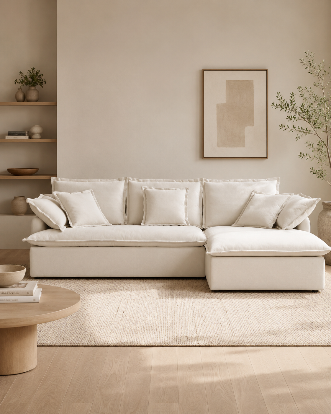 Elvara Fabric Sectional Sofa