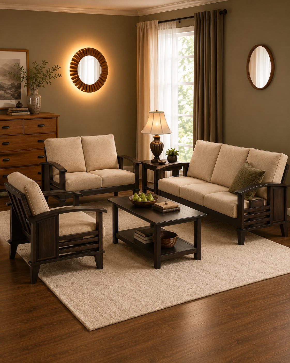 Brenner Wooden Sofa