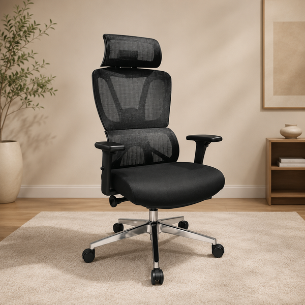 Denali High Backrest Black Mesh Office Chair