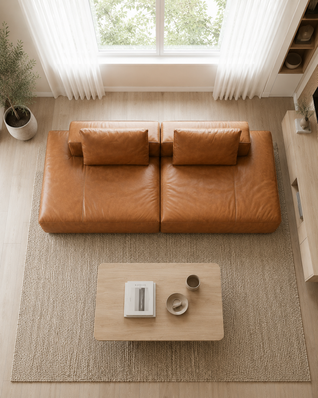 Pavia Leather Sofa