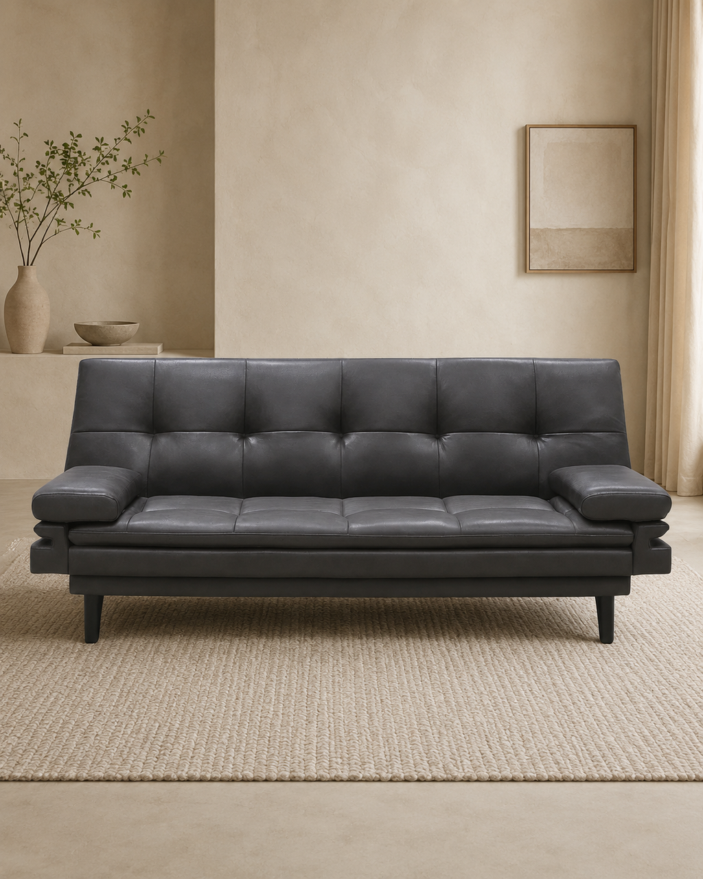 Varen Faux Leather Sofa Bed
