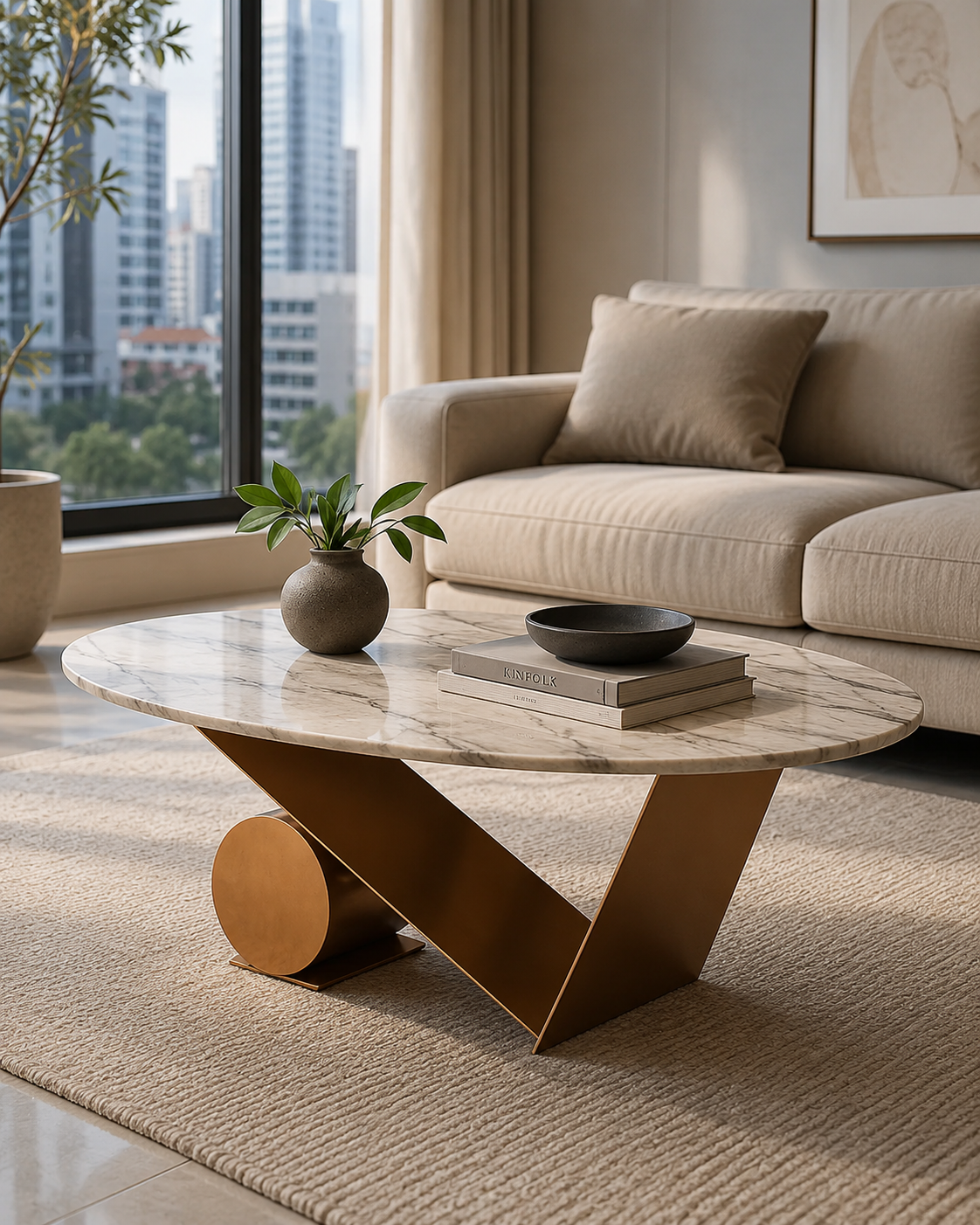 Seraphine Marble Coffee Table