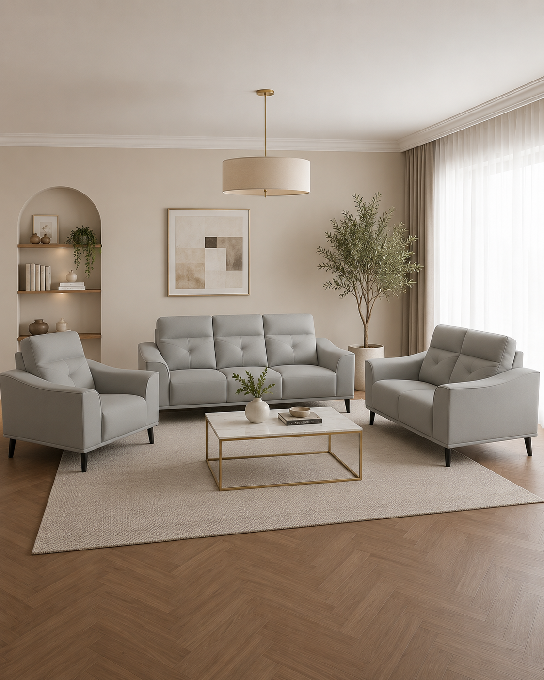 Laren Fabric Sofa