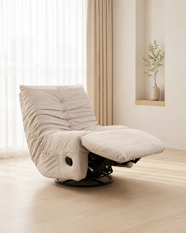 Seren Fabric Swivel Recliner Sofa