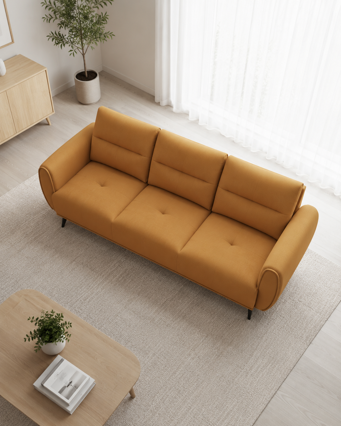 Marigold Fabric Sofa