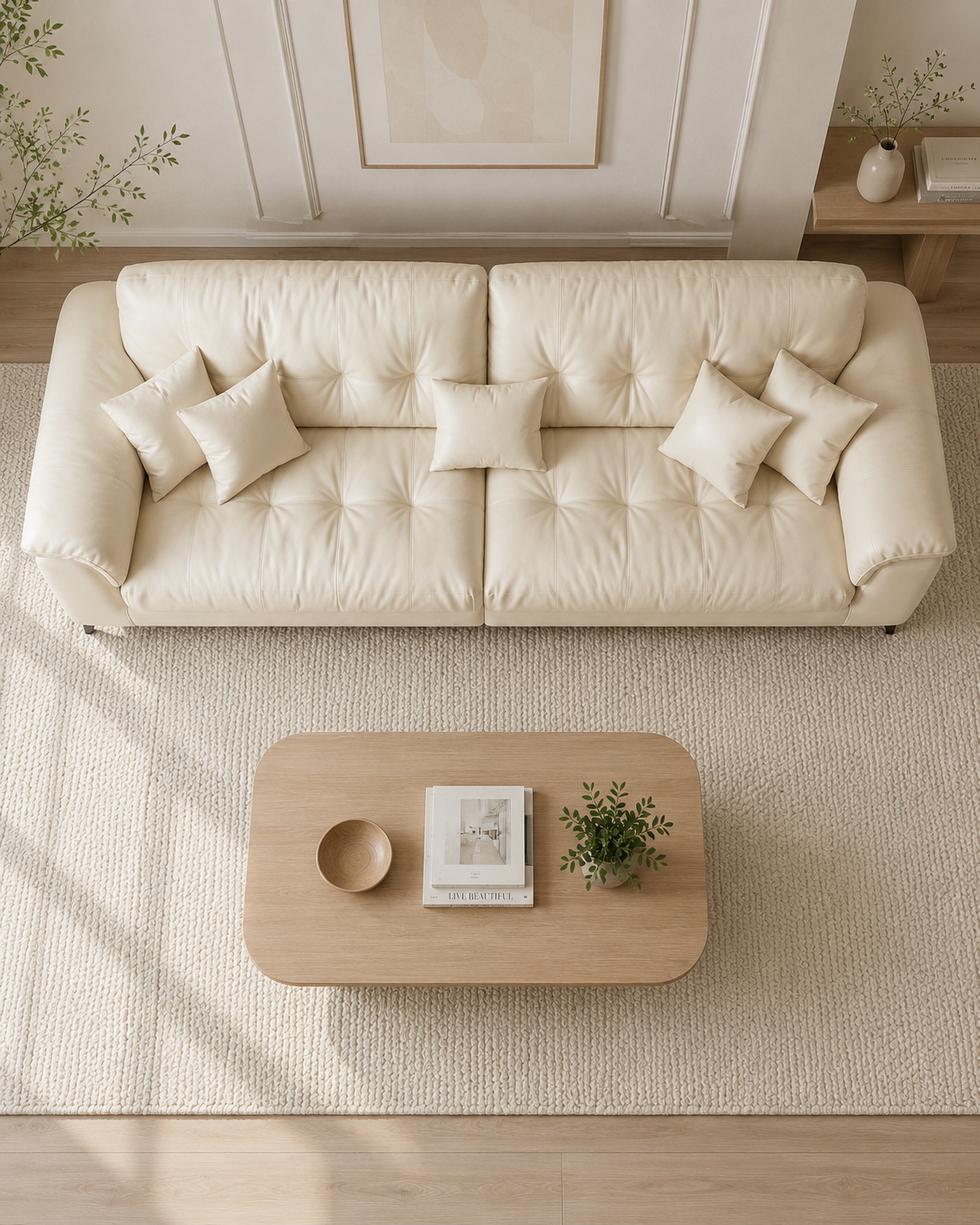 Seraphine Faux Leather Sofa