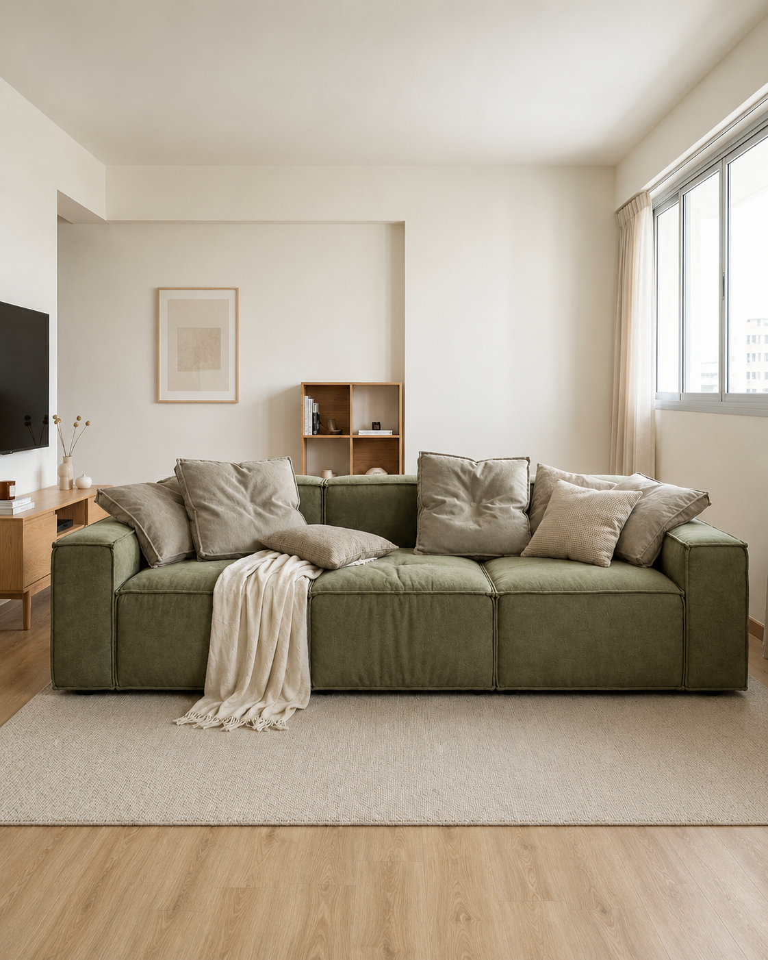 Moss Fabric Sofa