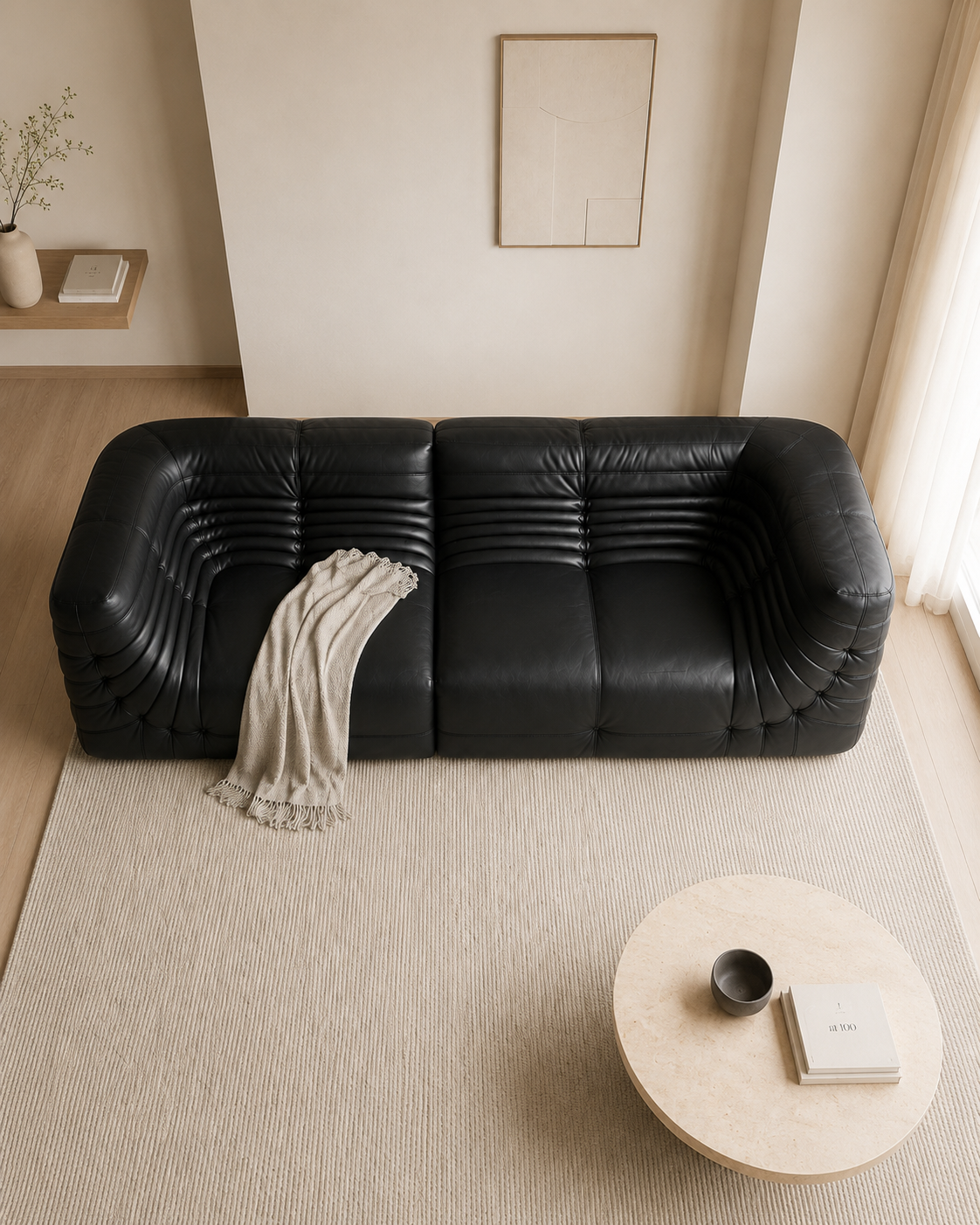 Axton Leather Modular Sofa