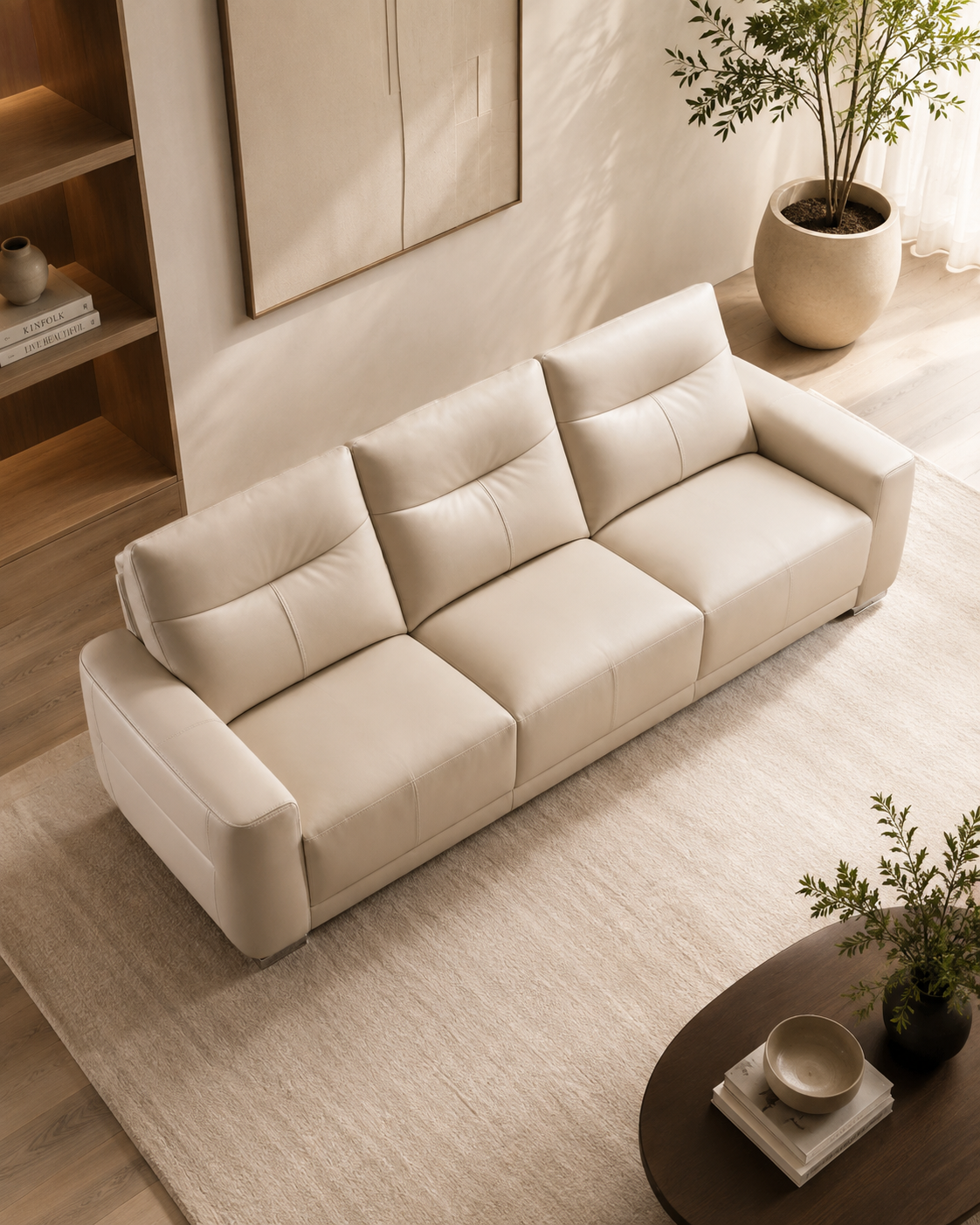 Marlow Leathaire Electric Recliner Sofa
