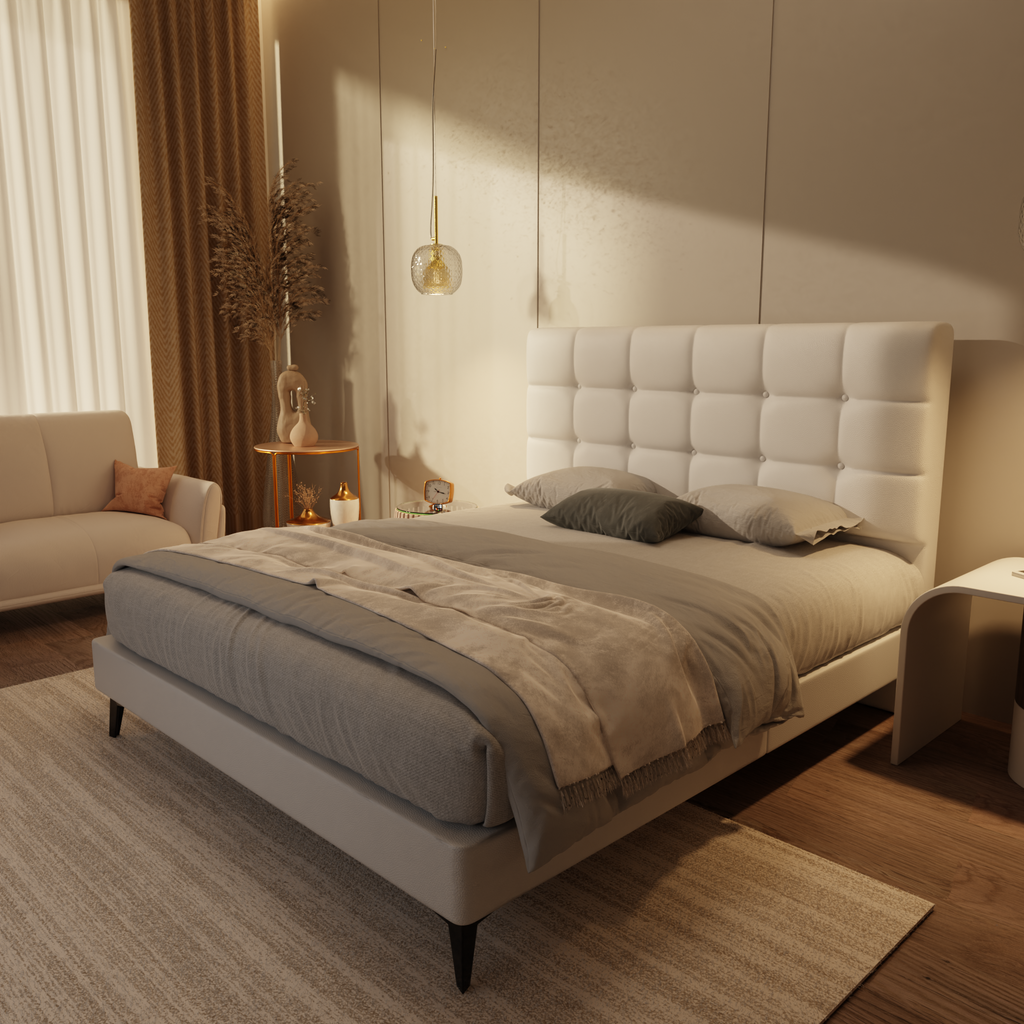 Mancine Genuine Leather Divan Bed Frame by Esteller