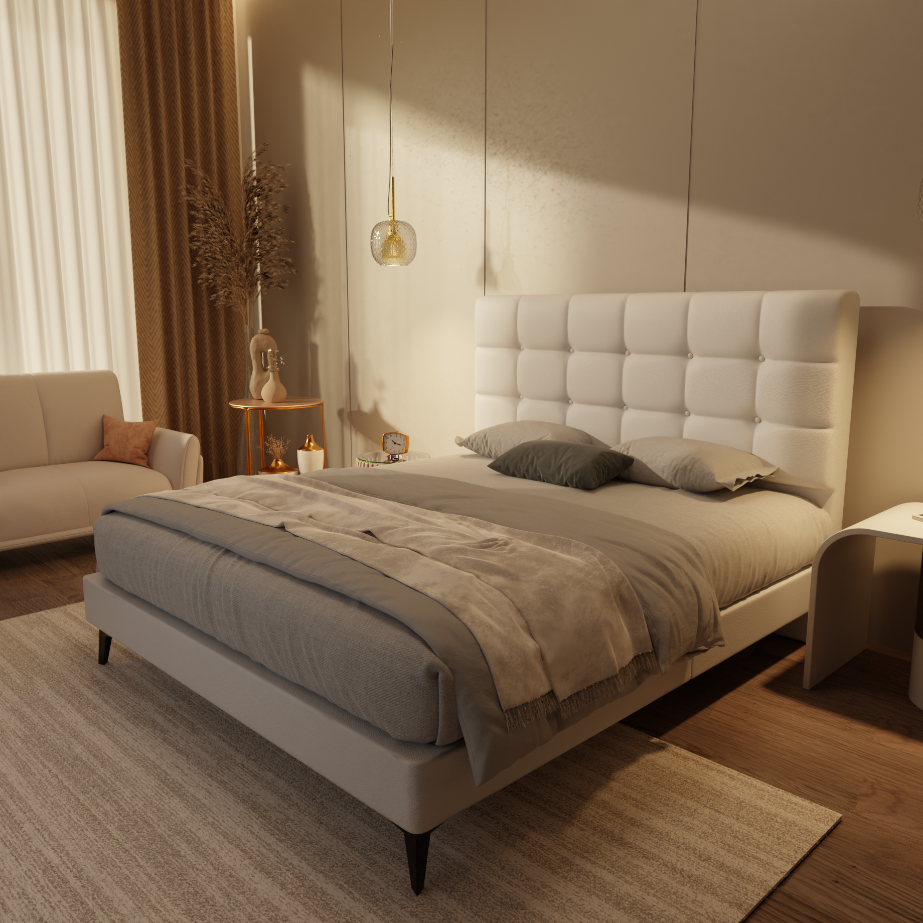 Mancine Genuine Leather Divan Bed Frame by Esteller