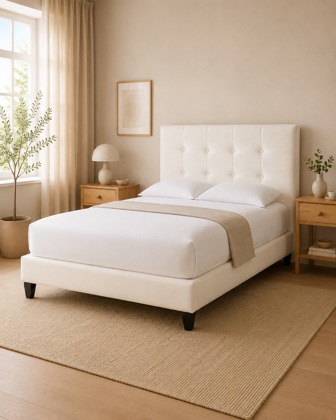 Mila Faux Leather Bed Frame