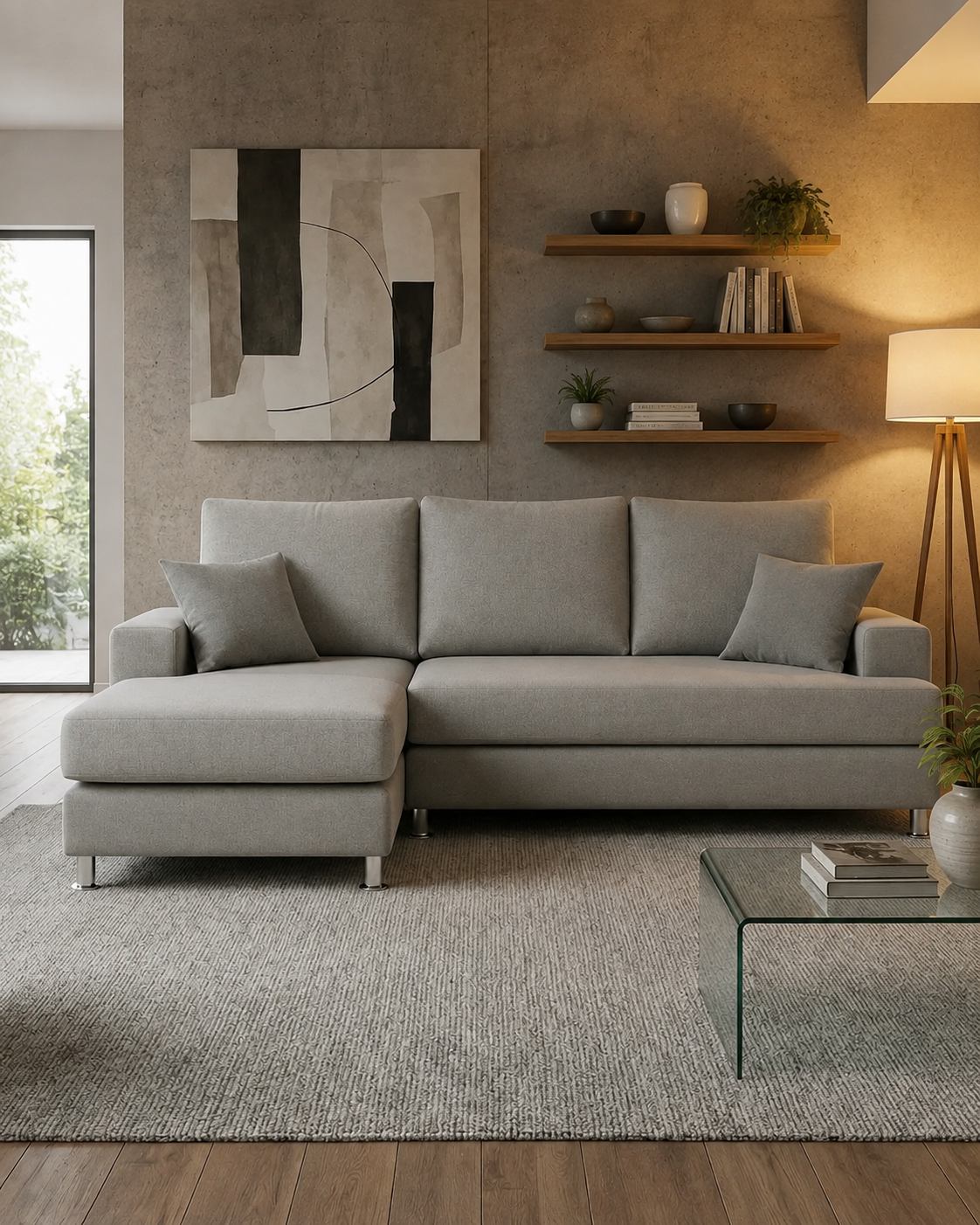 Hampstead Fabric Chaise Sofa