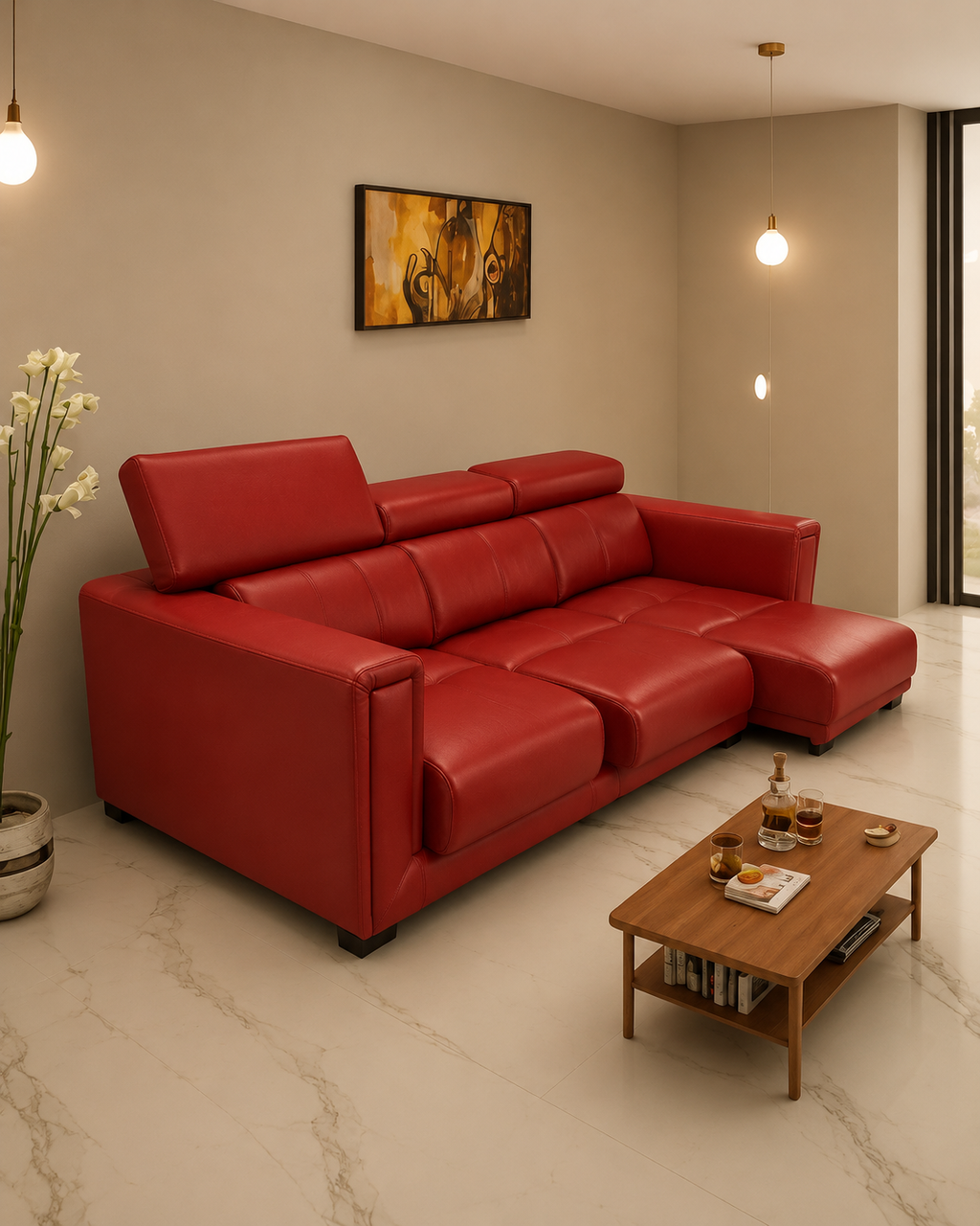 Hawthorne Genuine Leather Slider Sofa