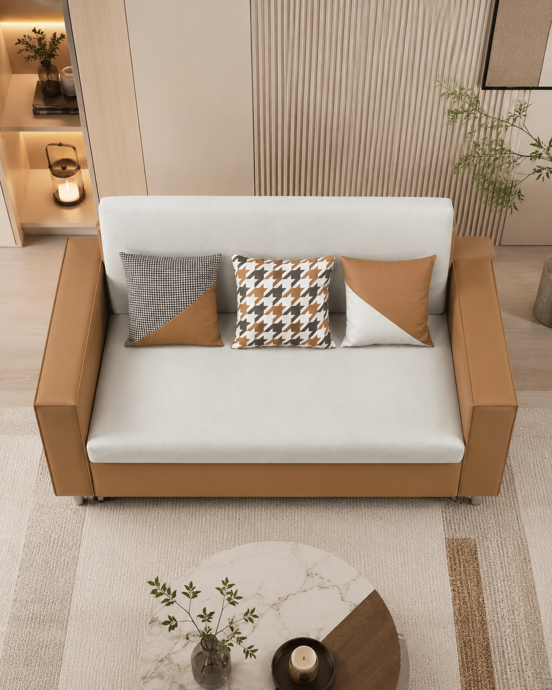 Corvale Leathaire Sofa Bed
