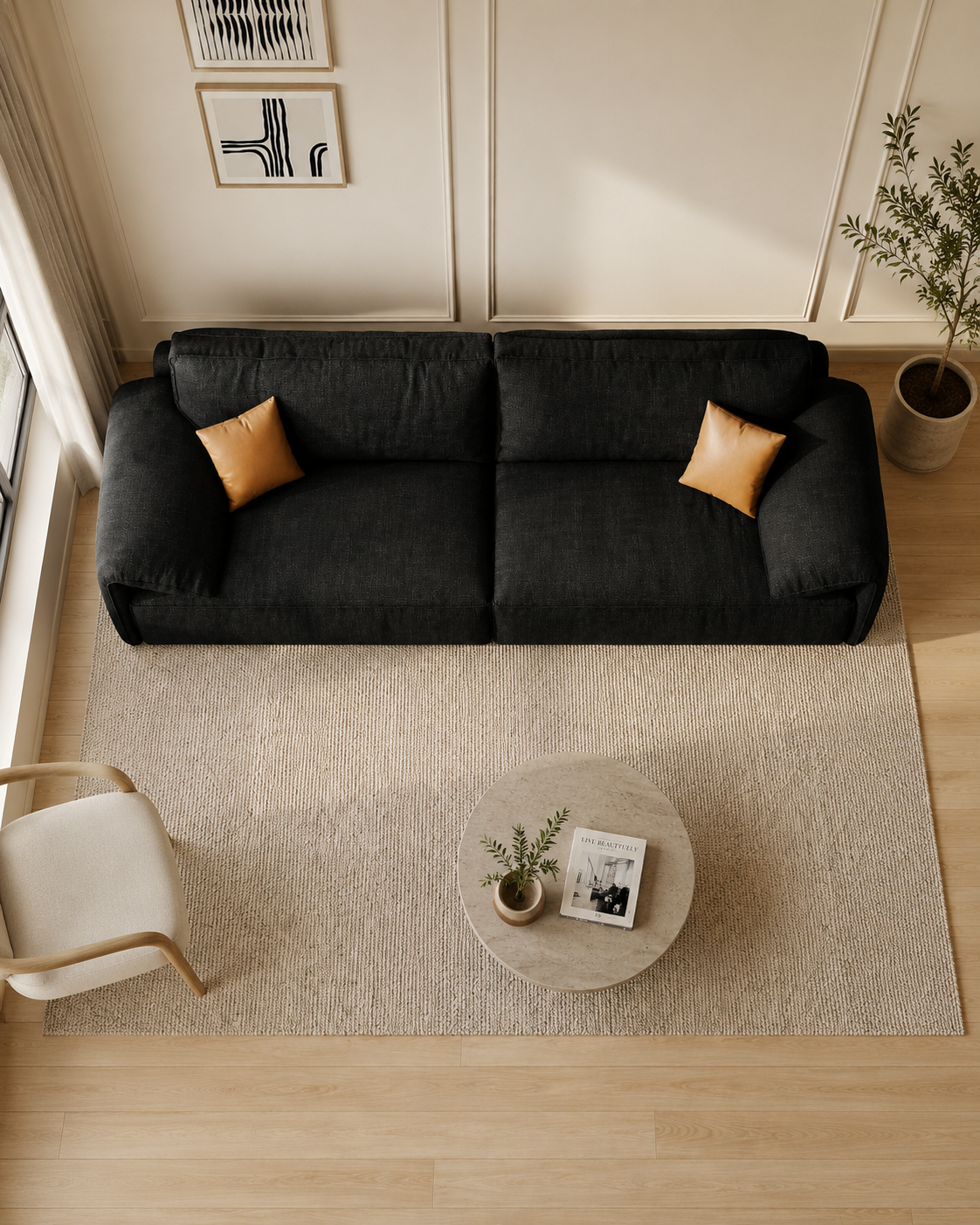 Rivelle Fabric Sofa