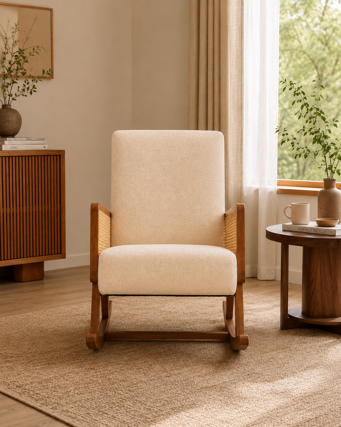 Raya Rattan Rocking Chair