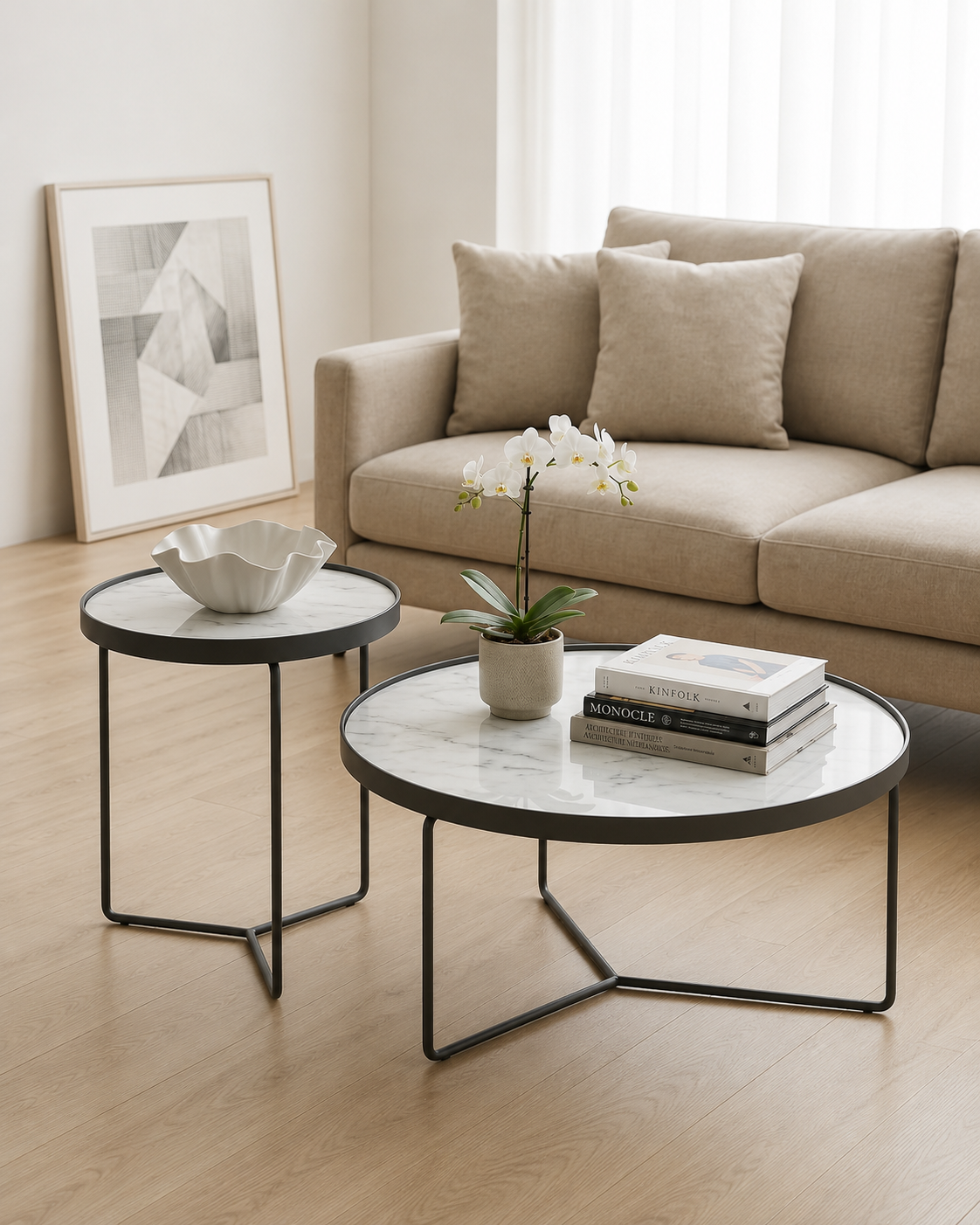 Elara Sintered Stone Coffee Table