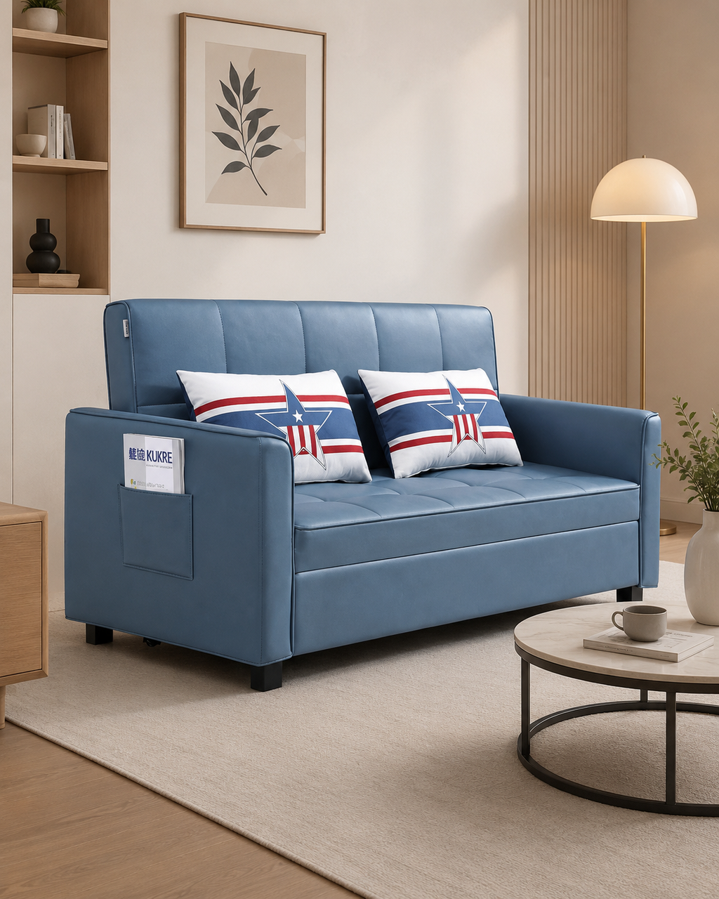 Lydell Tech Fabric Sofa Bed