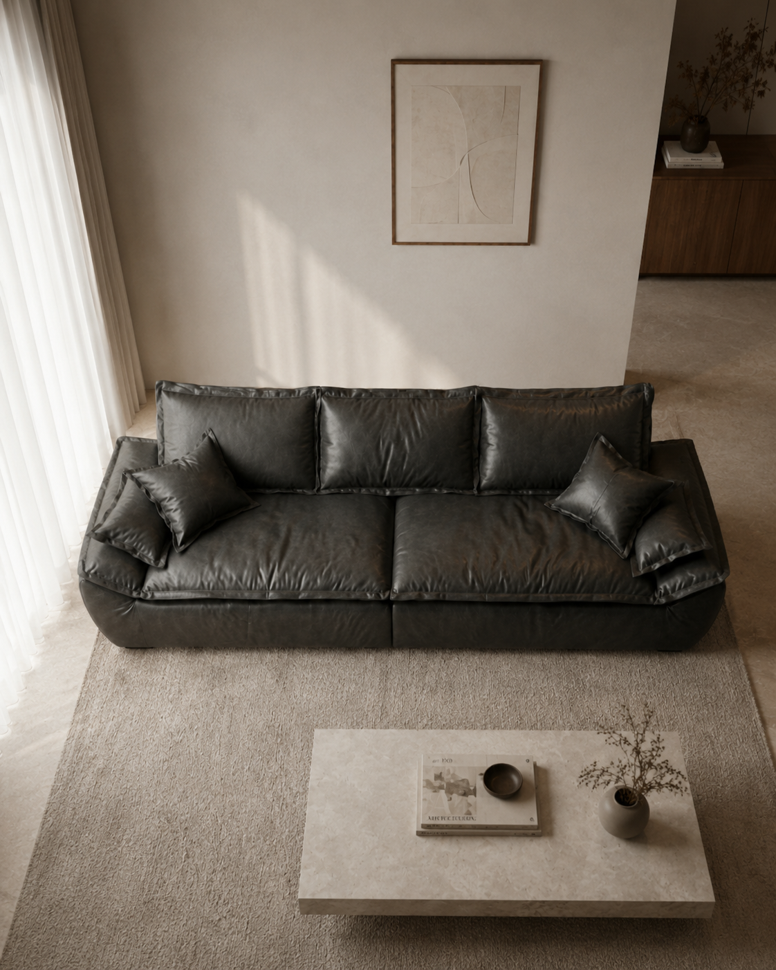 Vesper Leather Sofa