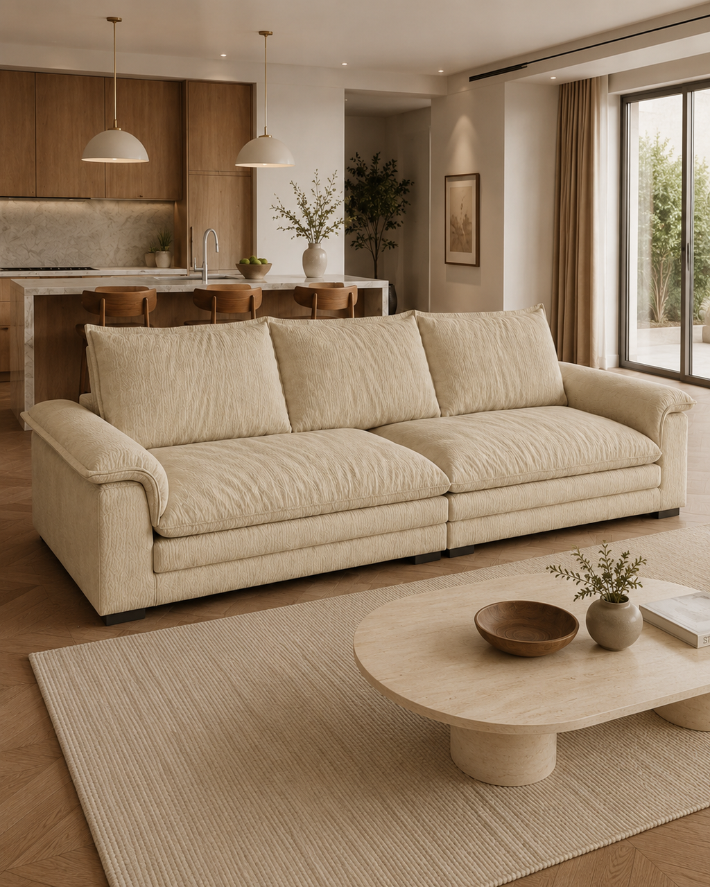 Caspia Fabric Sofa