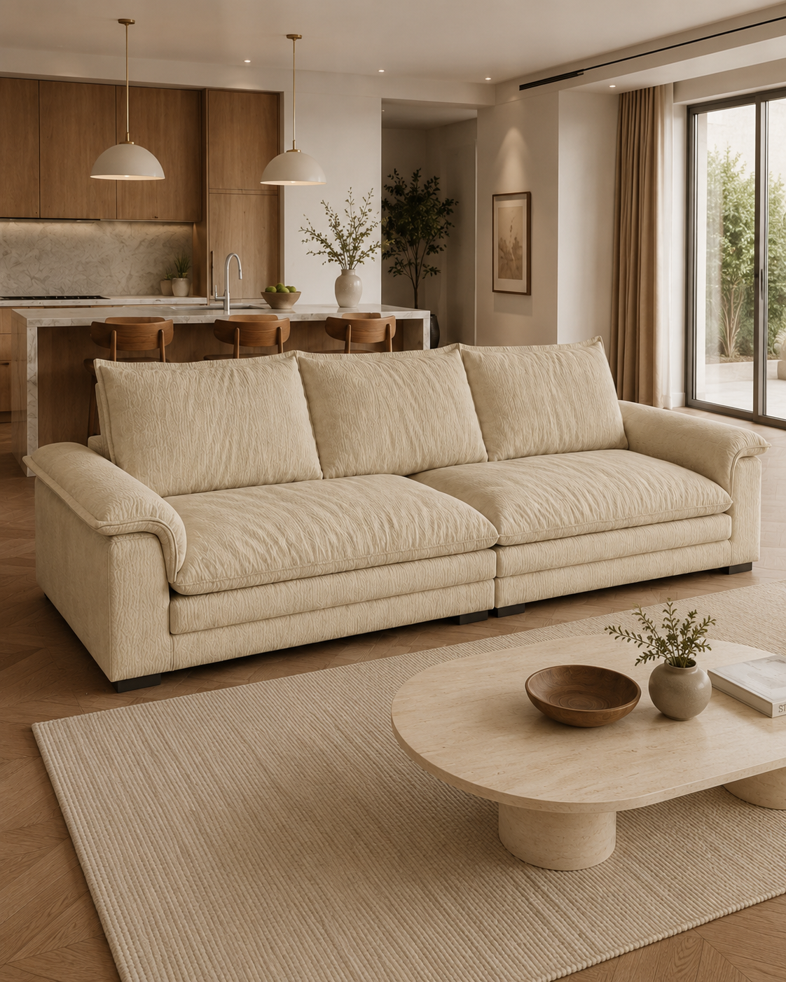 Caspia Fabric Sofa