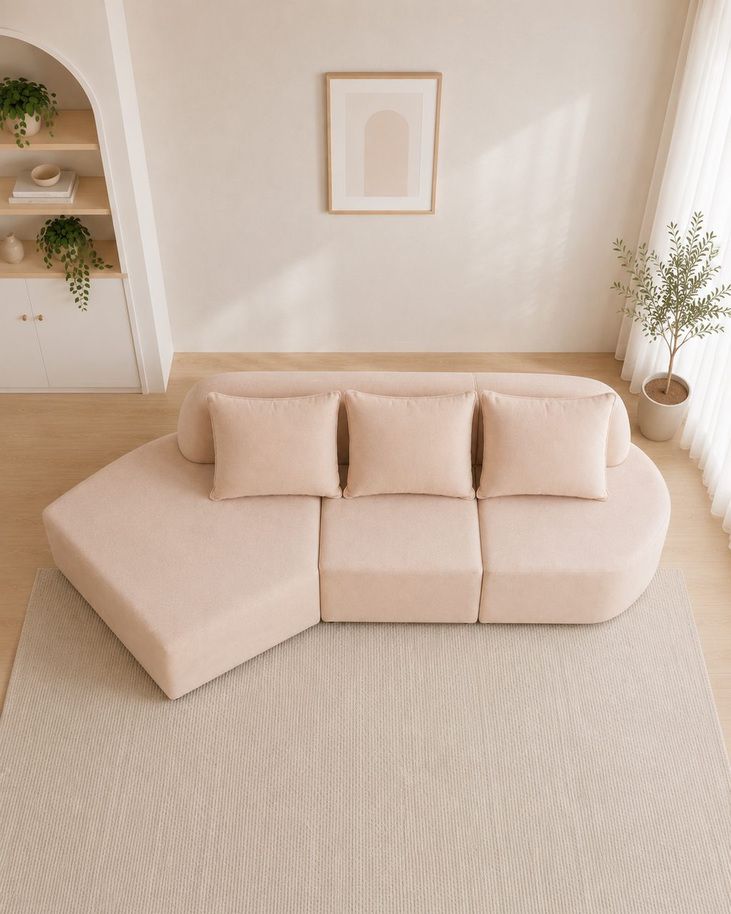 Aveline Fabric Modular Sectional Sofa