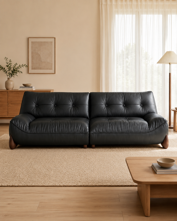 Elian Leather Sofa