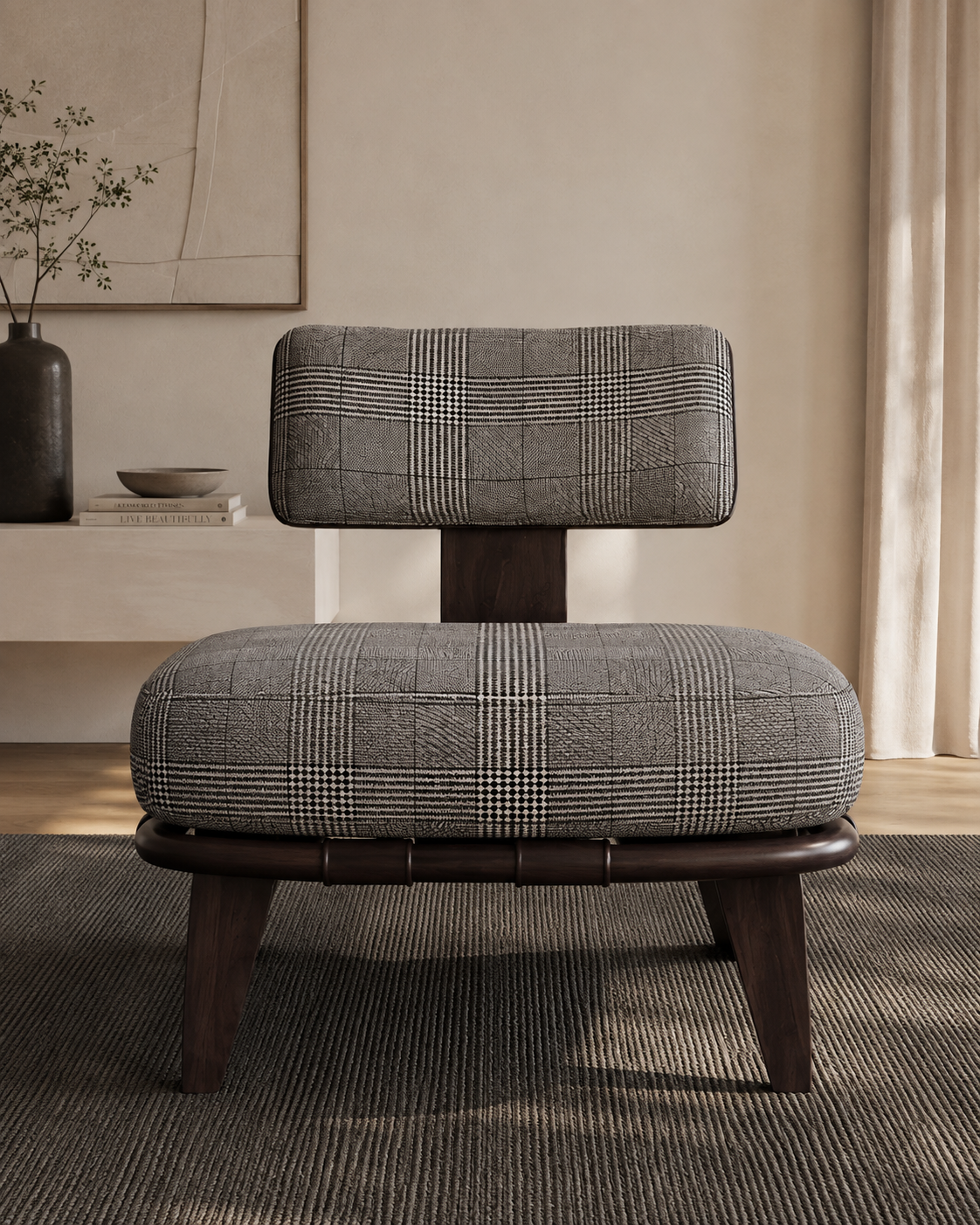 Thayer Linen Lounge Chair