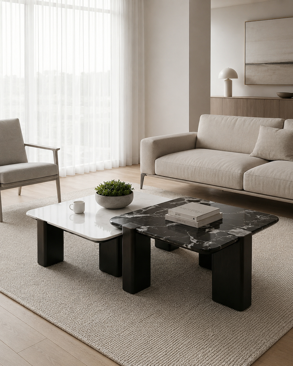 Orin Stone Coffee Table Set