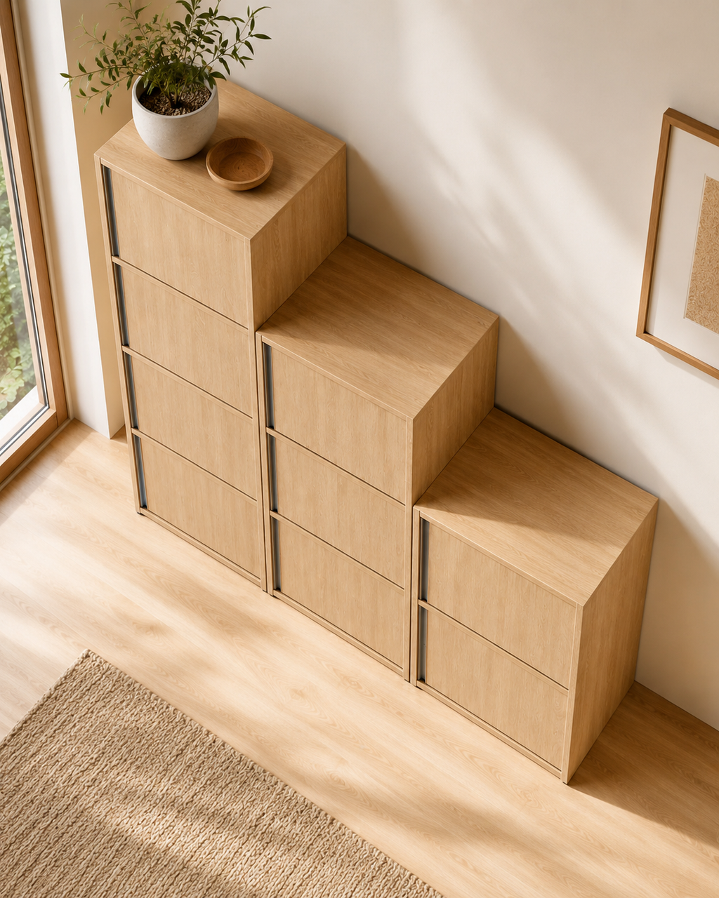 Aven Oak Storage Cabinet