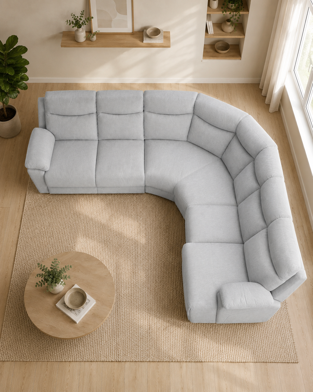 Elodie Fabric L-Shaped Corner Sofa