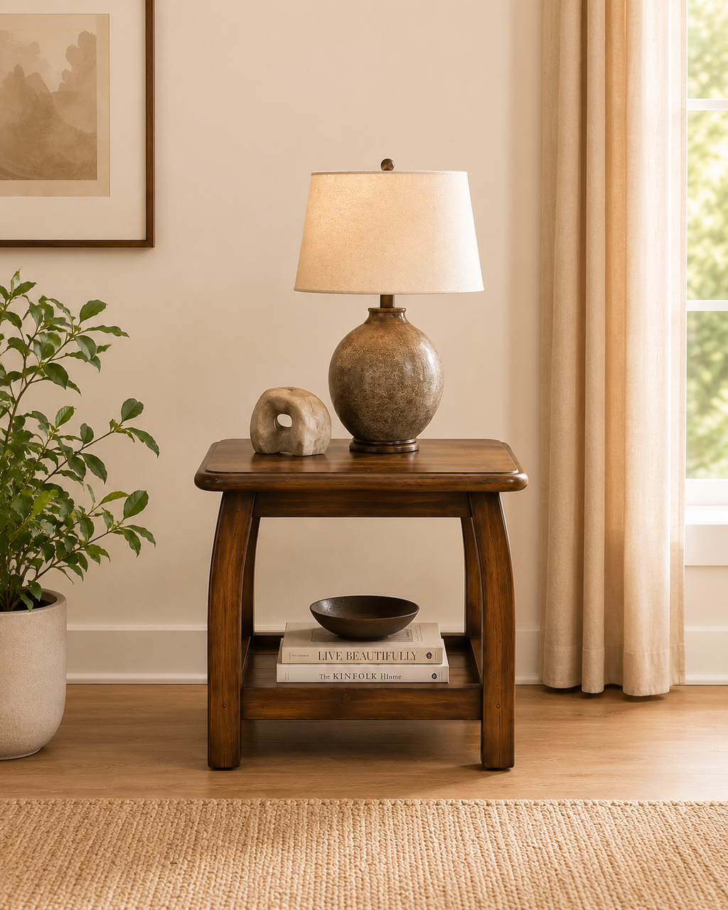 Elowen Wooden Side Table
