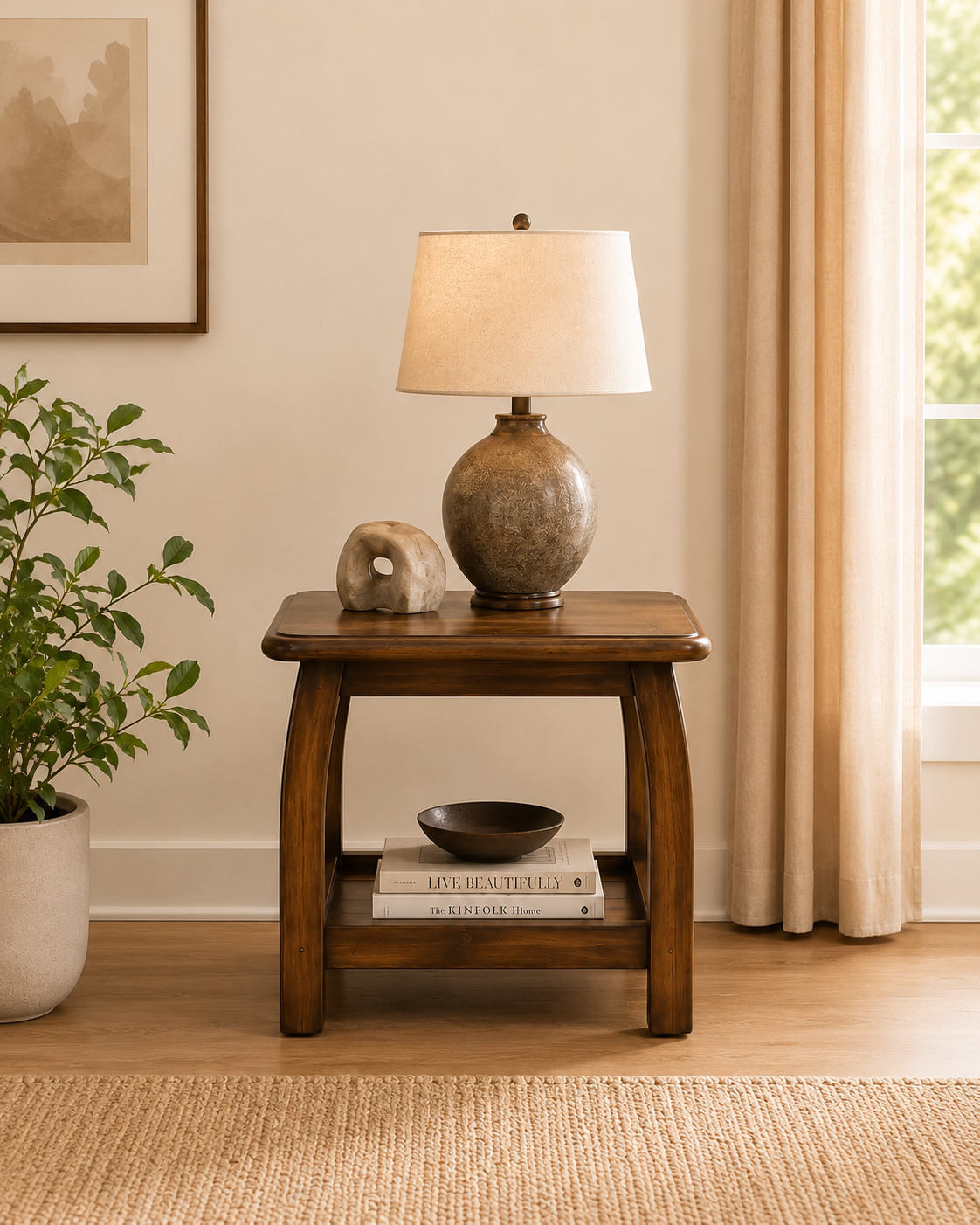 Elowen Wooden Side Table