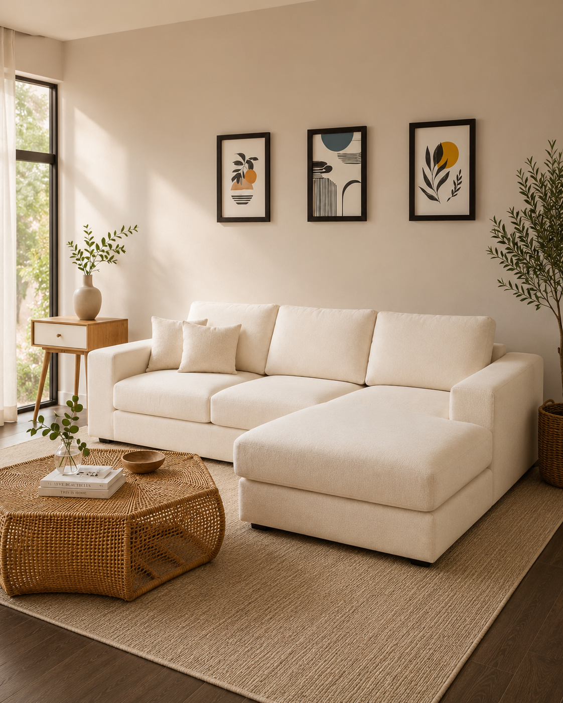 Alvere Fabric Sectional Sofa