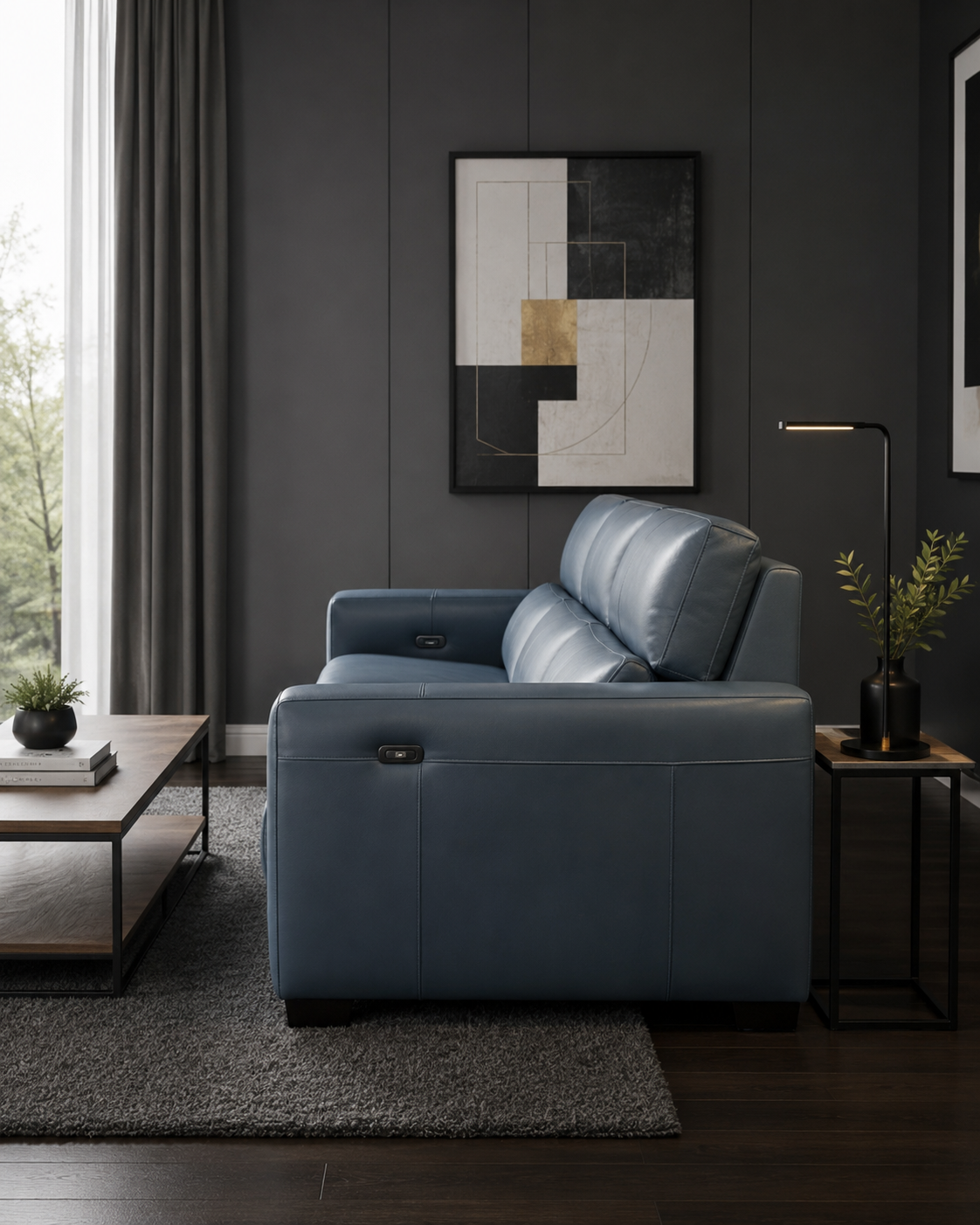 Richmond Genuine Leather Recliner Sofa