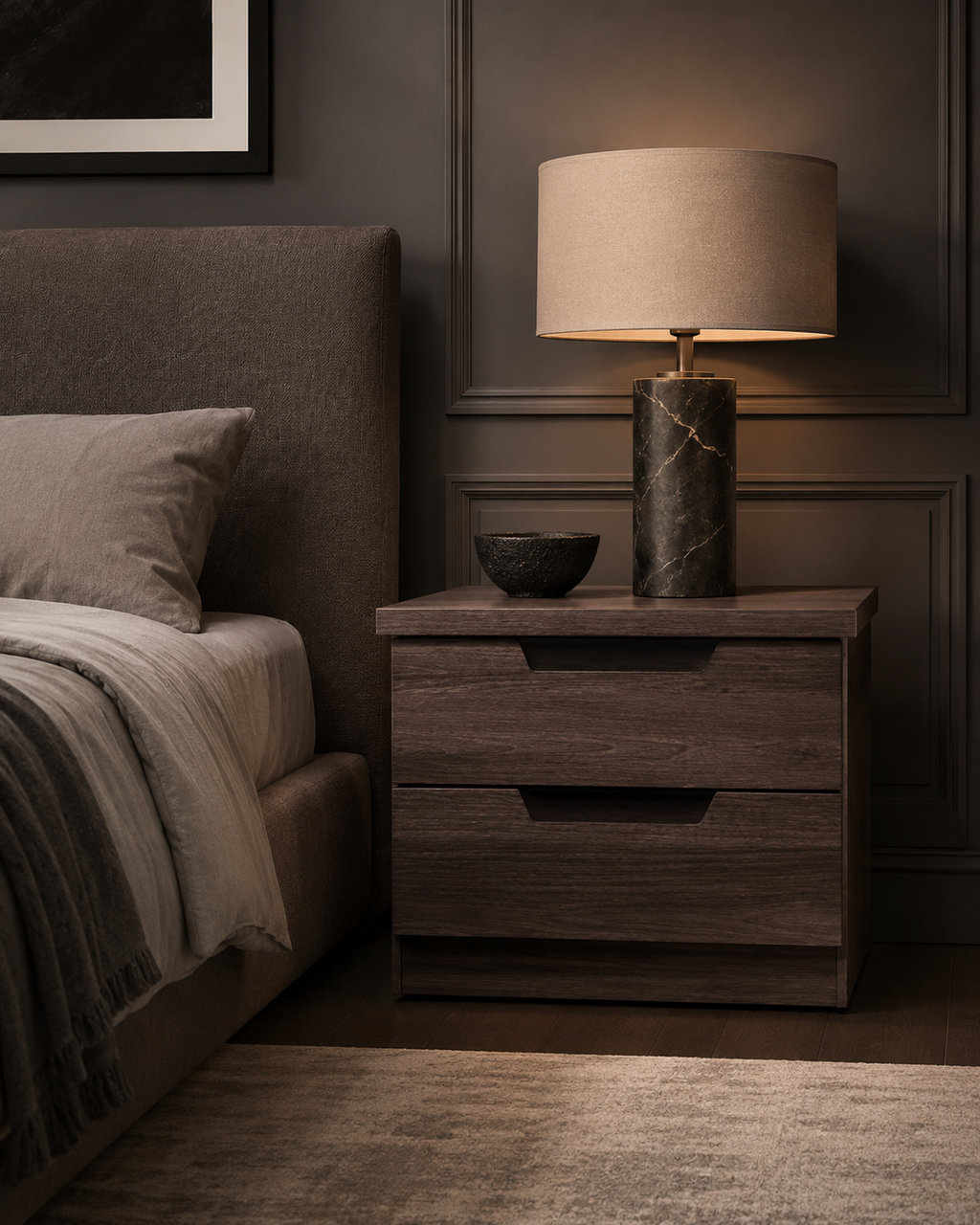 Attkins Wooden Side Table (45cm)